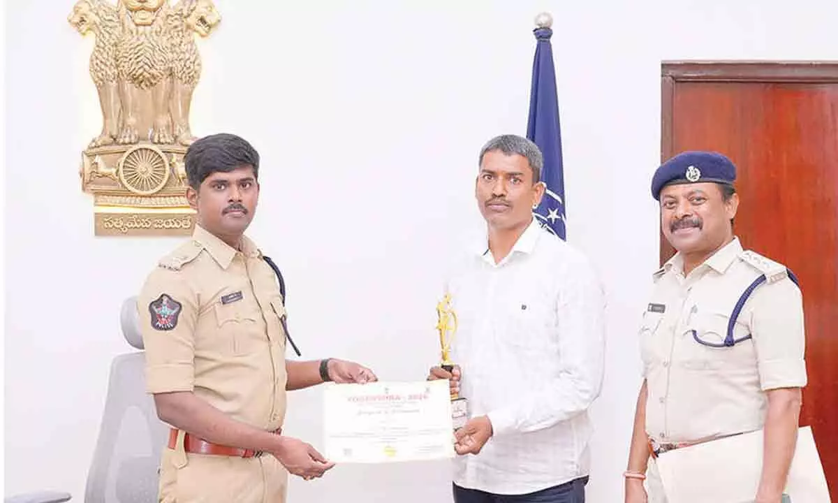 DPTC constable wins third place at state-level yoga competition