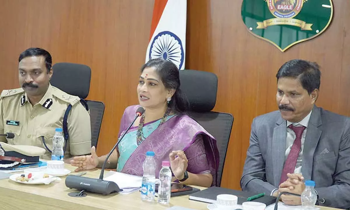 Home Minister Anitha launches EAGLE website