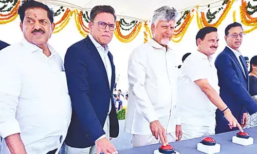CM launches `16,350-cr Kadapa steel plant works CM launches `16,350-cr Kadapa steel plant works