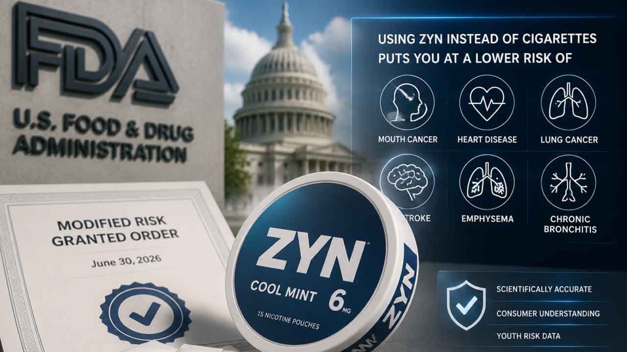 FDA grants first-ever MRTP orders for ZYN nicotine pouches