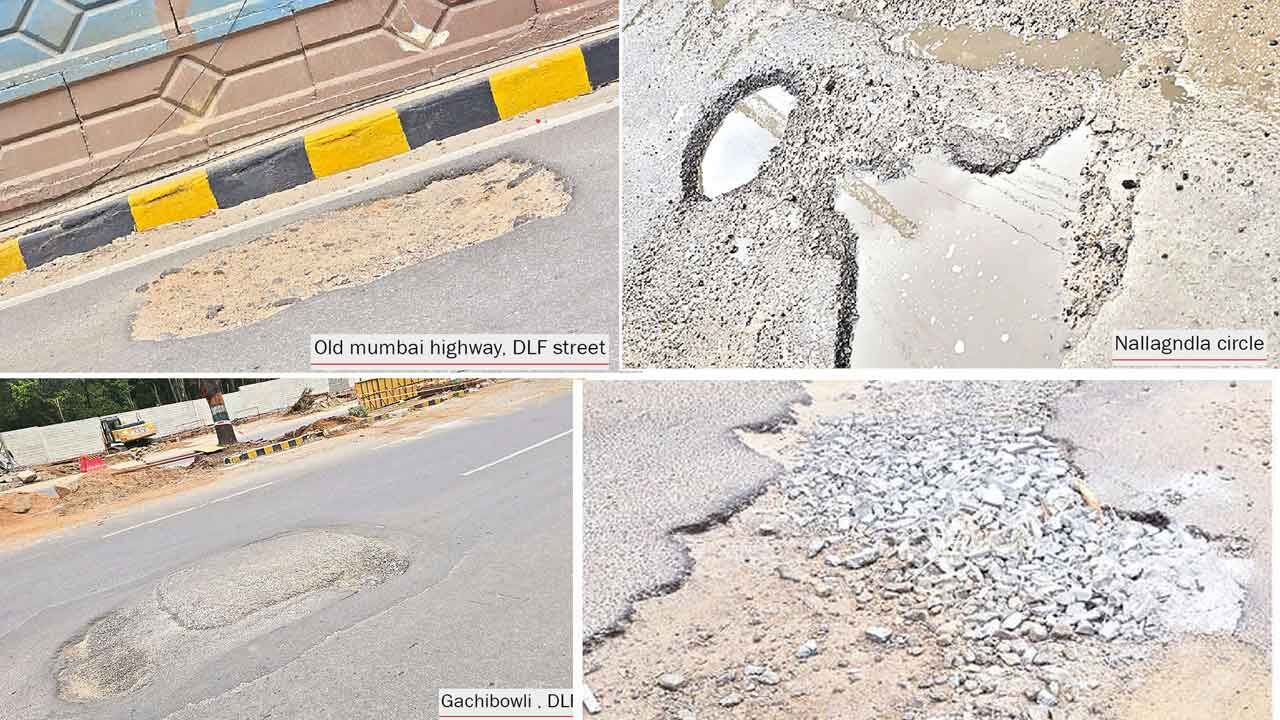 Rain-battered roads in Cyb’bad give motorists a harrowing time