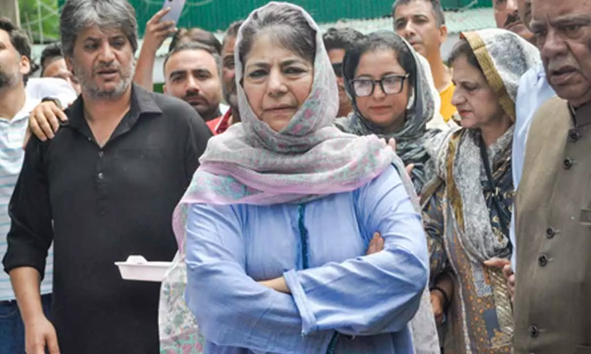 Mehbooba Mufti declines to join NC's J&K statehood restoration protest