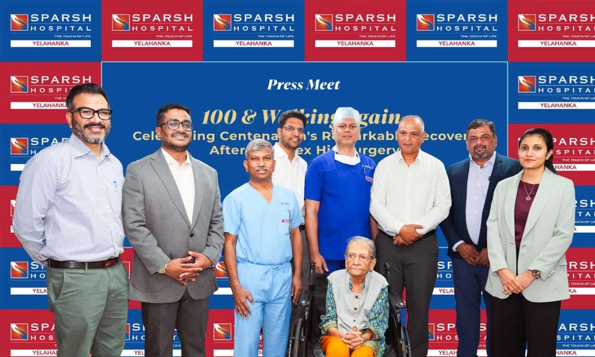 100 and Walking: SPARSH Hospital Celebrates Centenarian's Remarkable Recovery After Complex Hip Surgery