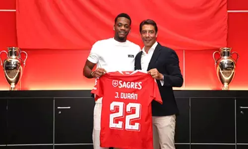 7th club at just 22: Jhon Duran joins Benfica from Al-Nassr on loan