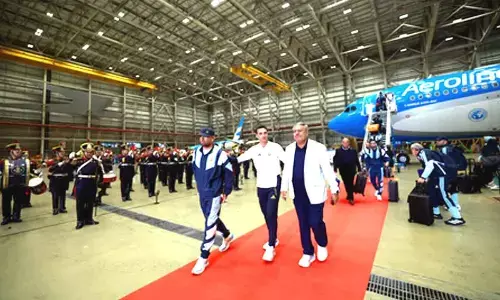 Red carpet, military band: Argentina without Messi receive heros welcome after FIFA WC heartbreak