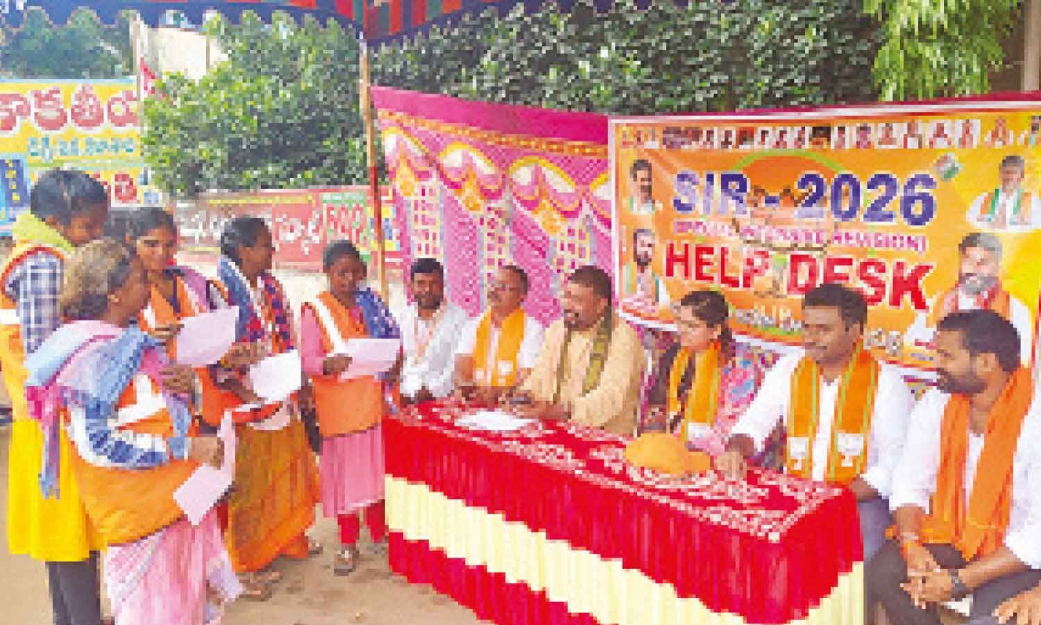 BJP sets up SIR-2026 help desk in Sathupalli