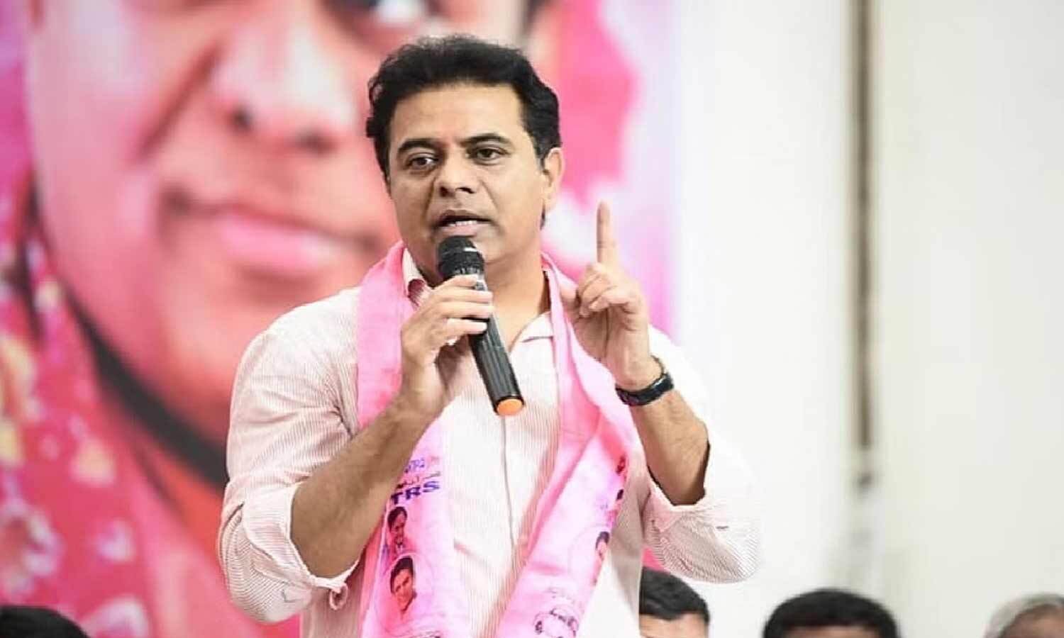 KTR stages protest in solidarity with NEET protests in Hyderabad