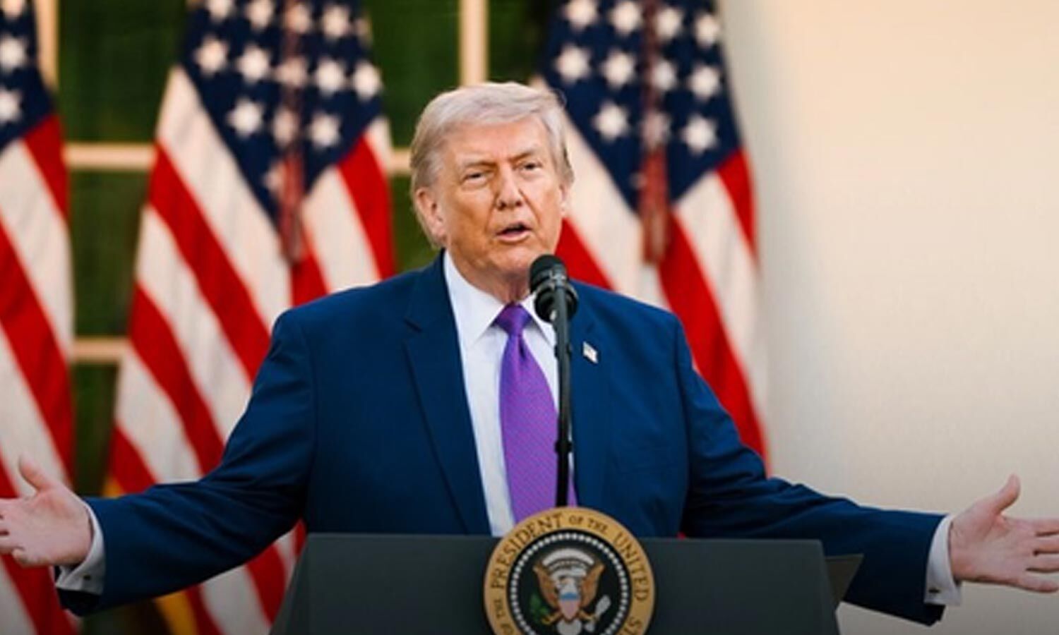 Trump defends tariffs, claims economic benefits