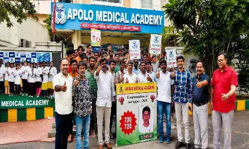 Apolo medical academy excels in NEET results