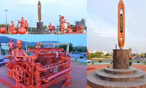 ‘Jota’ statue a landmark in Sircilla’s handloom saga