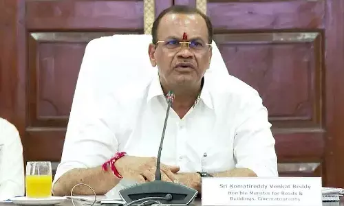 Minister for Roads & Buildings and Cinematography Komatireddy Venkat Reddy