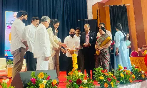 Health Minister Satya Kumar Yadav, MLA Vishnu Kumar Raju and badminton champion PV Sindhu inaugurating  the state-level awareness programme in Visakhapatnam on Sunday