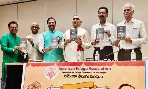 ‘Milestones in the History of Telangana’, authored by archaeologist Dr E Siva Nagi Reddy, released at the 19th American Telugu Association (ATA) conference at the Baltimore Convention Center on Saturday