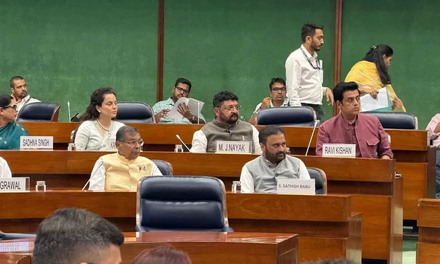 Rajya Sabha member Sana Satish Babu participating in the Consultative Committee meeting of the Ministry of Petroleum and Natural Gas held in New Delhi on Monday Rajya Sabha member Sana Satish Babu participating in the Consultative Committee meeting of the Ministry of Petroleum and Natural Gas held in New Delhi on Monday