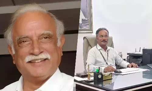 Governor of Goa and chairman of Vizianagaram-based MVGR College of Engineering P Ashok Gajapathi Raju; YMC Sekhar Principal of MVGR College of Engineering in Vizianagaram
