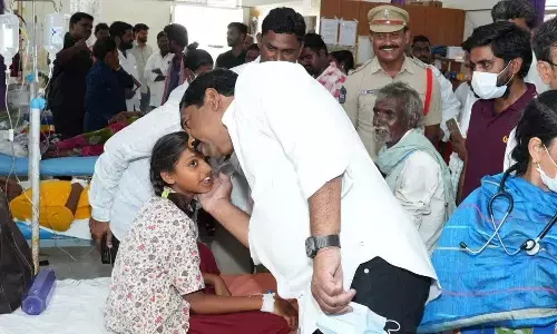 MLA KR Nagaraju visits ailing tribal hostel students, assures better care