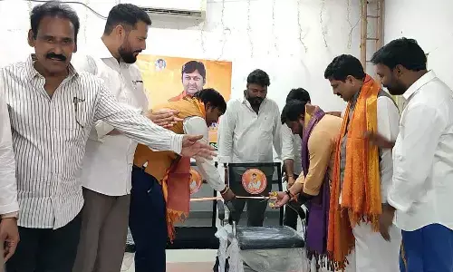 Chairs being donated to Tagore Library to mark the occasion