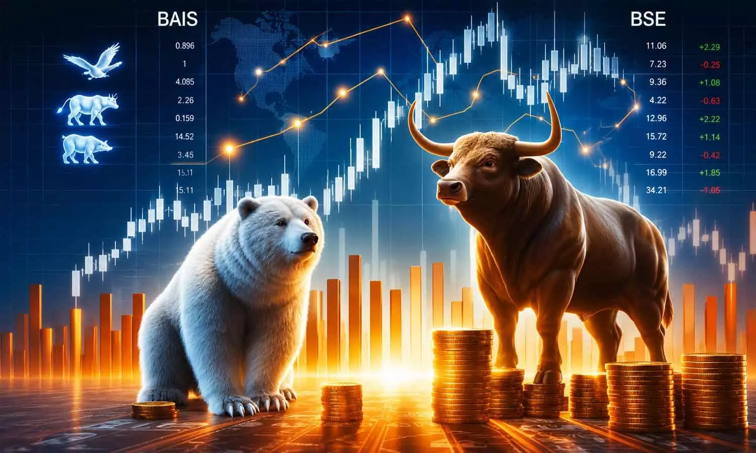 Indices rebound in a volatile session as RBI keeps policy rates unchanged