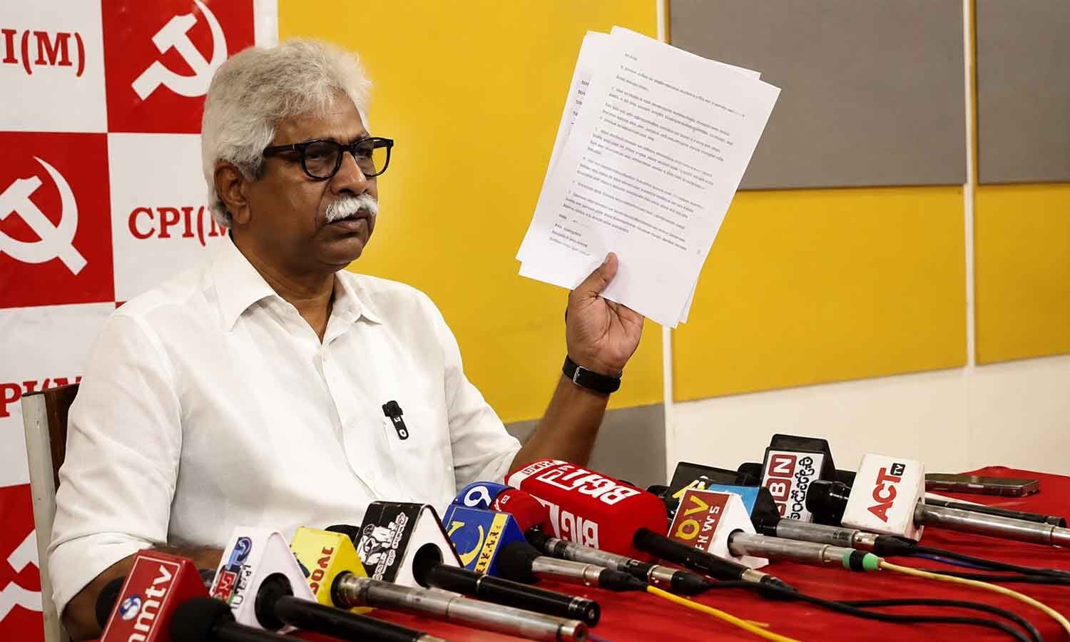 CPM urges govt to release water for Krishna delta crops