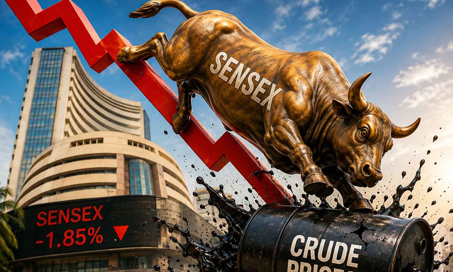 Sensex Snaps Winning Streak: RBI draft norms, oil prices knock equities lower