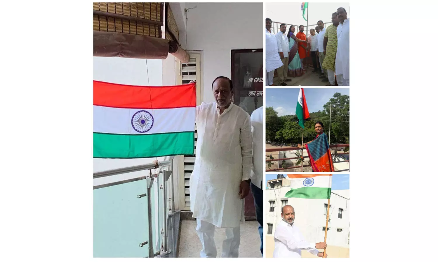 तेलंगाना में ‘हर घर तिरंगा’ अभियान की धूम: भाजपा नेताओं और जनप्रतिनिधियों ने फहराया राष्ट्रीय ध्वज