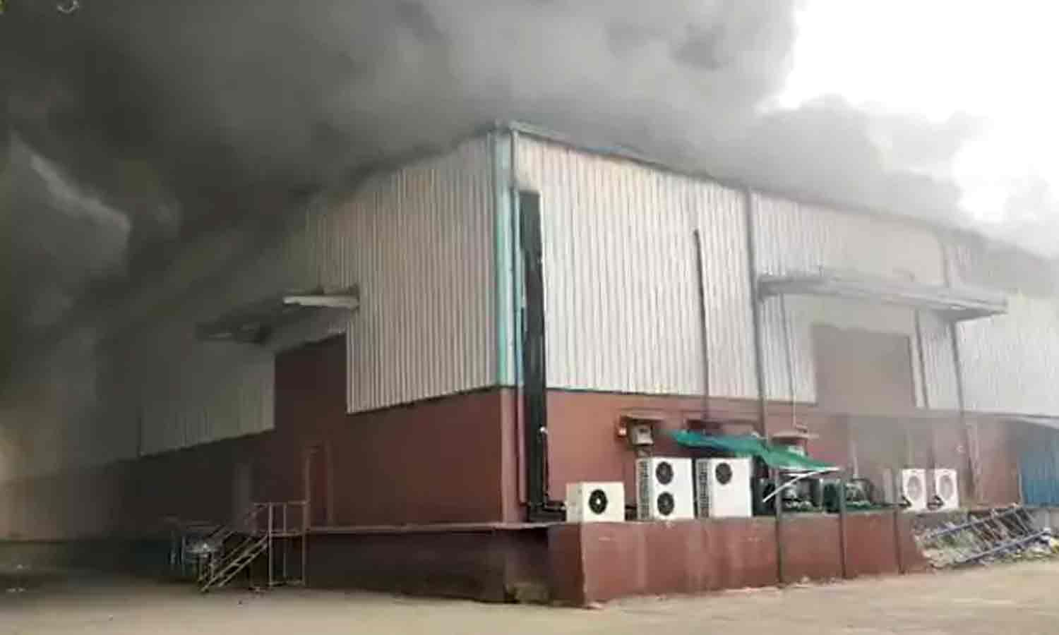 Fire breaks out at Logistics warehouse in Devarayanjal in Medchal district