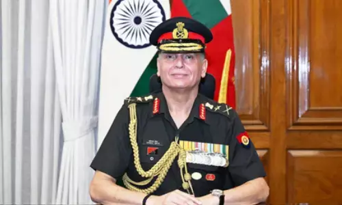 Indian Army chief General Dhiraj Seth arrived in Kathmandu