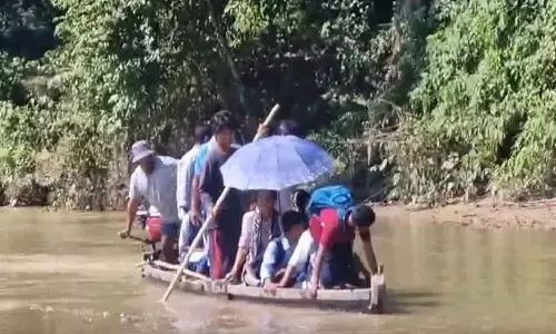 Jonai kids risk crowded boat journeys to school