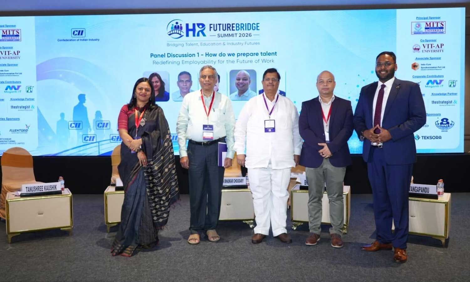 Dr N Vijaya Bhaskar Choudary honoured at CII HR summit
