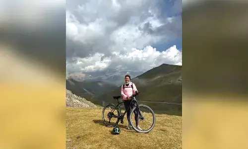 Shraddha Srinath cycles across Kyrgyzstan; says she shed tears of joy and pride while completing expedition! Shraddha Srinath cycles across Kyrgyzstan; says she shed tears of joy and pride while completing expedition!