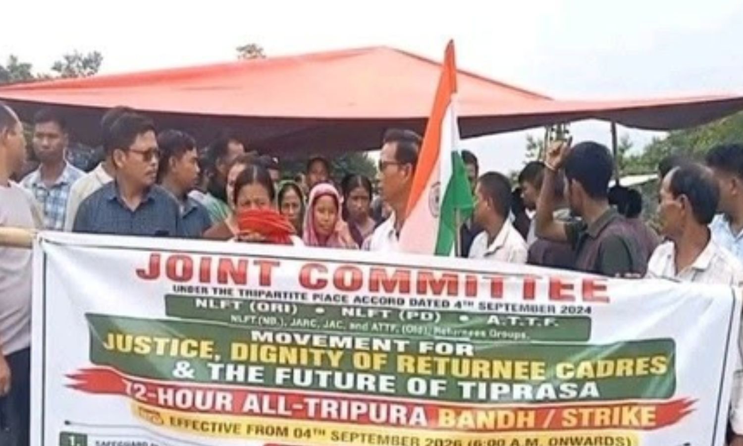 Tripura Surrendered Militants Continue Road, Rail Blockade Over Rehabilitation