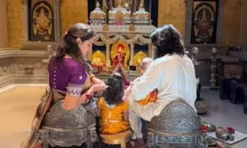 Sri Krishna Janmashtami, Upasana dropped a beautiful family pic Sri Krishna Janmashtami, Upasana dropped a beautiful family pic