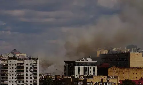 Russian drone strikes Ukraine  security service hqrs