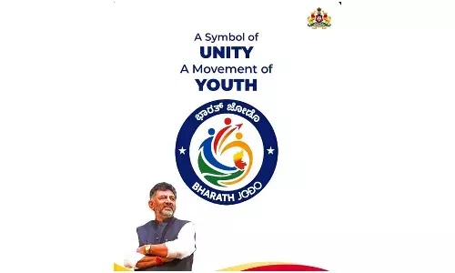 New Bharath Jodo logo unveiled; Karnataka CM Shivakumar calls it symbol of unity New Bharath Jodo logo unveiled; Karnataka CM Shivakumar calls it symbol of unity