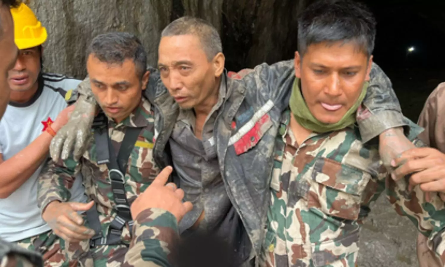 A Nepali woman and a Chinese national were rescued alive A Nepali woman and a Chinese national were rescued alive