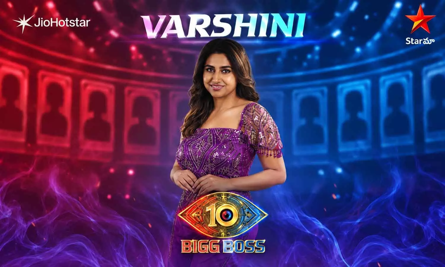 Bigg Boss 10 Telugu: Anchor Varshini Enters The House Bigg Boss 10 Telugu: Anchor Varshini Enters The House