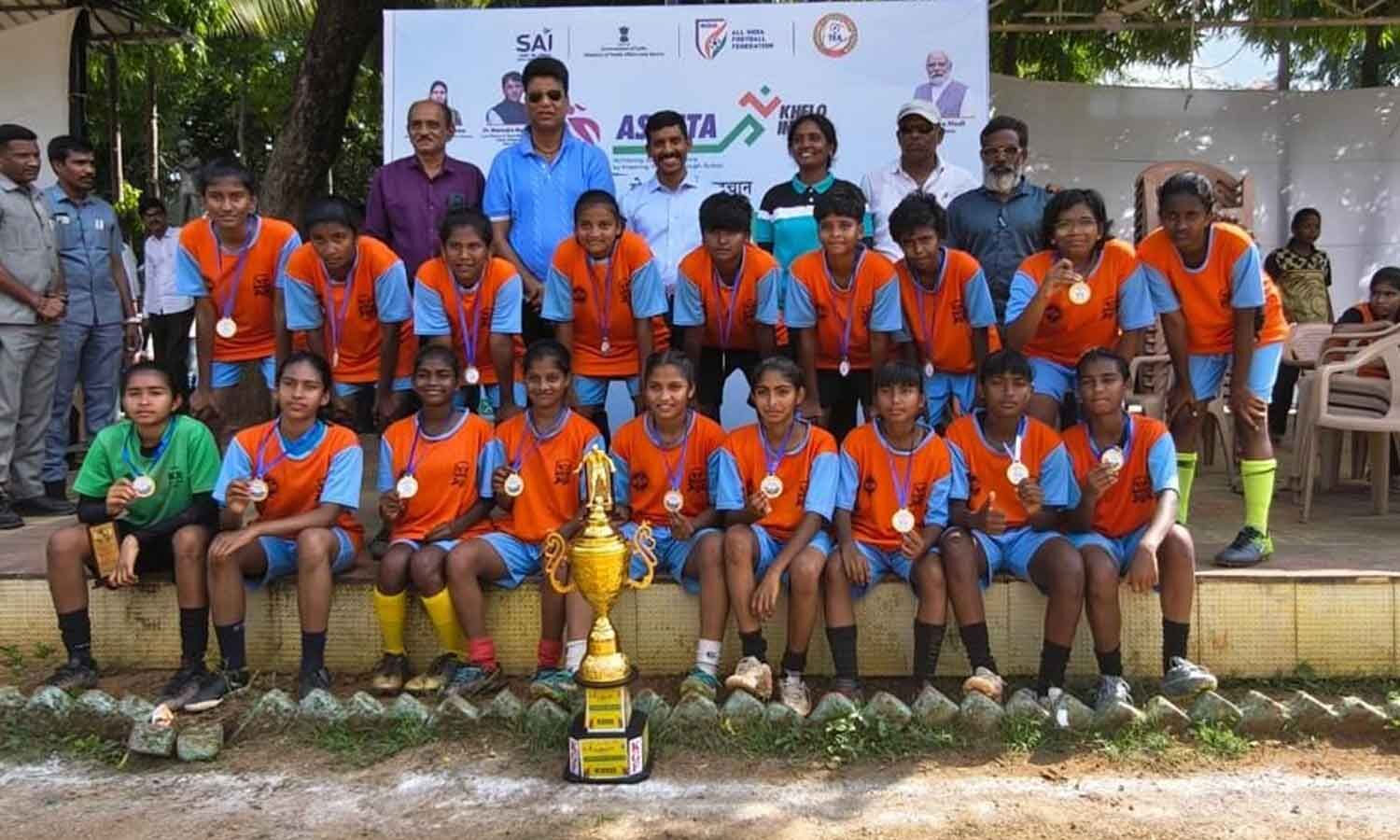 Nalgonda Girls’ Team Wins State Junior Football Championship