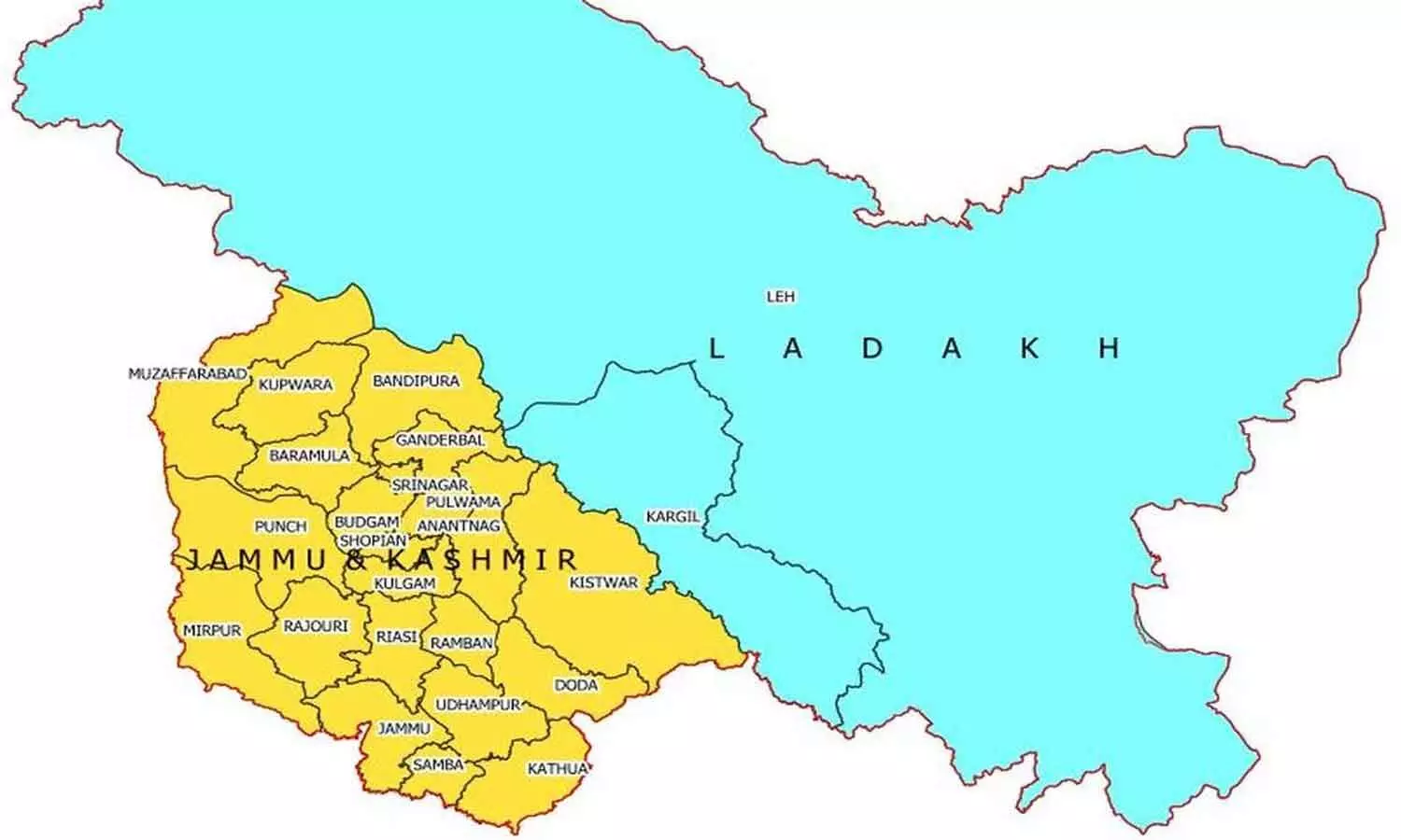 J&K, Ladakh must be depicted as per Indias official map J&K, Ladakh must be depicted as per Indias official map
