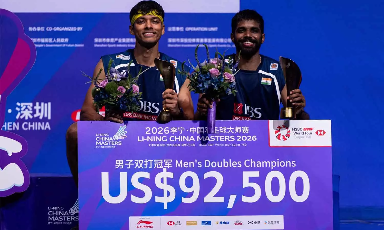 Satwik-Chirag crowned China Masters Satwik-Chirag crowned China Masters