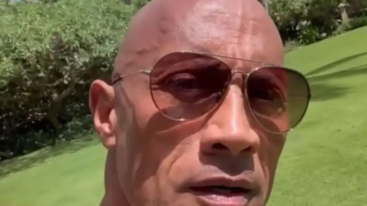 Hollywood star Dwayne Johnson Hollywood star Dwayne Johnson