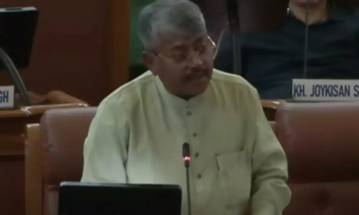 Home Minister Konthoujam Govindas Singh Home Minister Konthoujam Govindas Singh