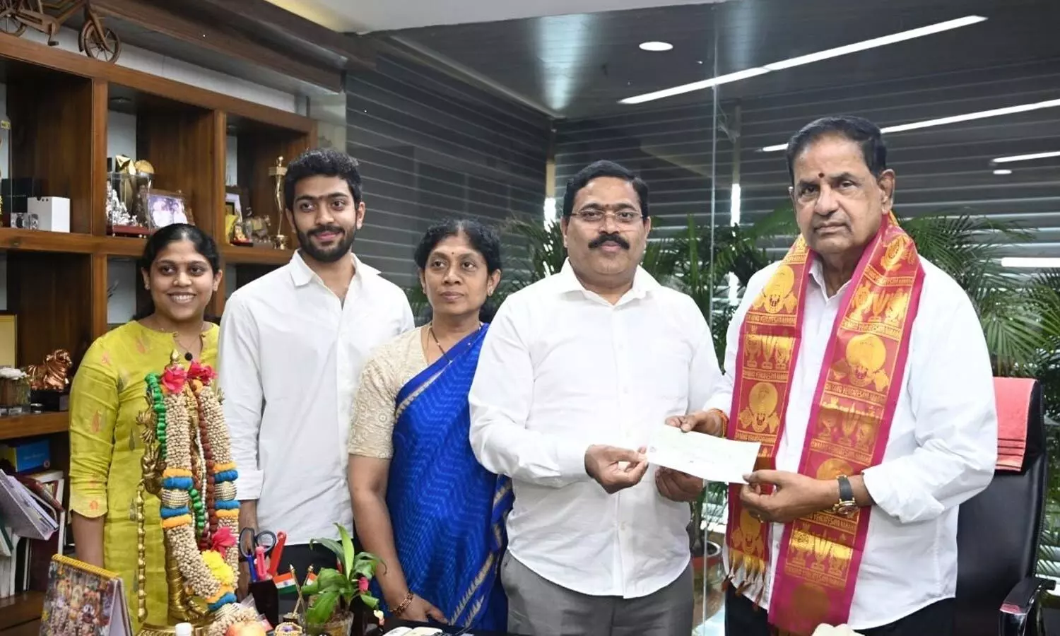 Gangotri InfraEdge owner donates Rs 1.11-cr to TTD Gosala Trust Gangotri InfraEdge owner donates Rs 1.11-cr to TTD Gosala Trust