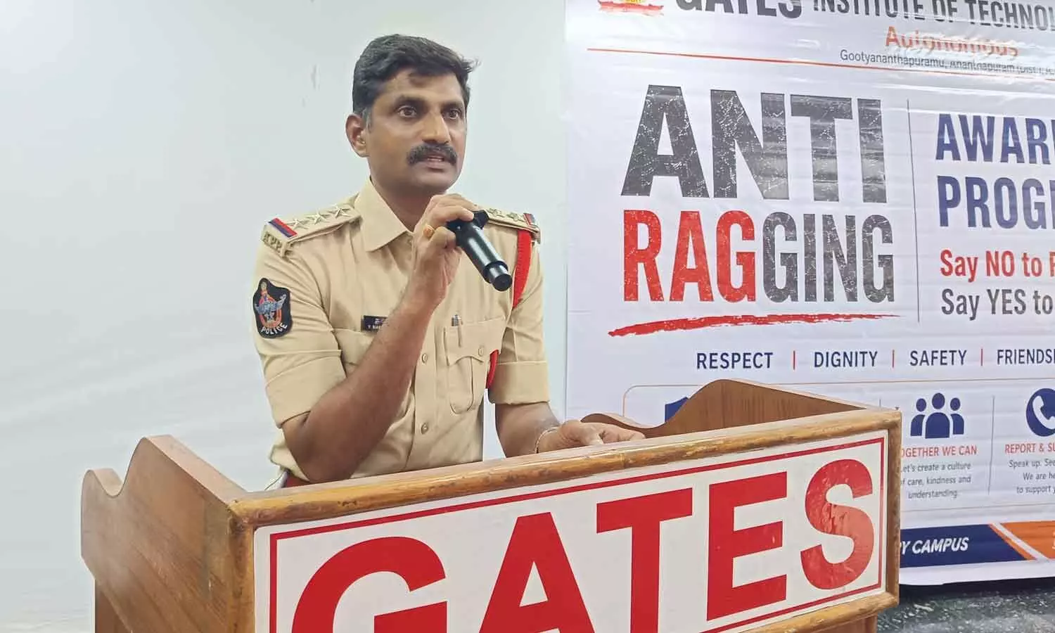 Gooty police educate students on anti-ragging laws Gooty police educate students on anti-ragging laws