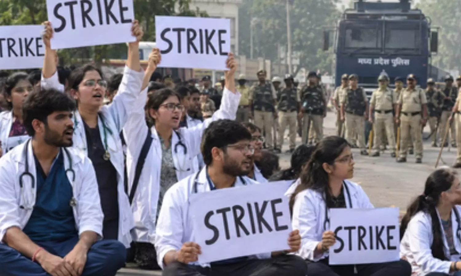 agitation by MBBS intern doctors demanding a hike in their stipend intensified on Tuesday agitation by MBBS intern doctors demanding a hike in their stipend intensified on Tuesday