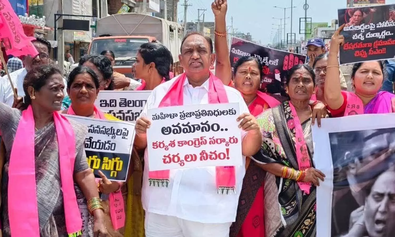 Satish slams police action against BRS women MLAs Satish slams police action against BRS women MLAs