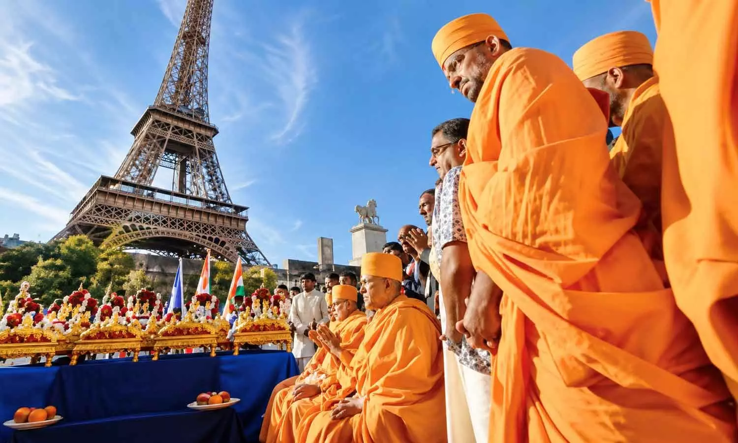 Eiffel Tower shut after Hindu groups visit triggers uproar Eiffel Tower shut after Hindu groups visit triggers uproar