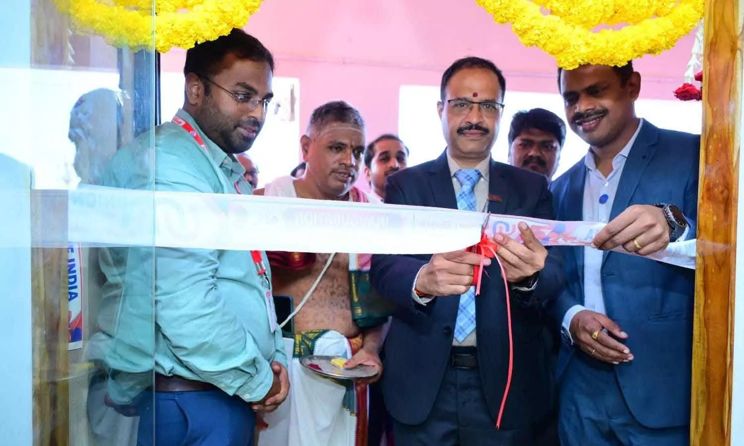 The renovated Kanchikacherla branch of Union Bank of India being inaugurated The renovated Kanchikacherla branch of Union Bank of India being inaugurated