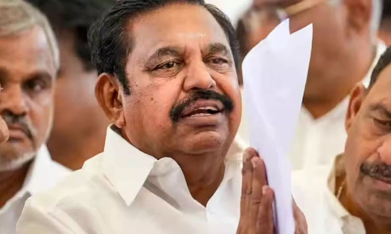AIADMK chief flays TVK govt for negligence in paddy procurement AIADMK chief flays TVK govt for negligence in paddy procurement