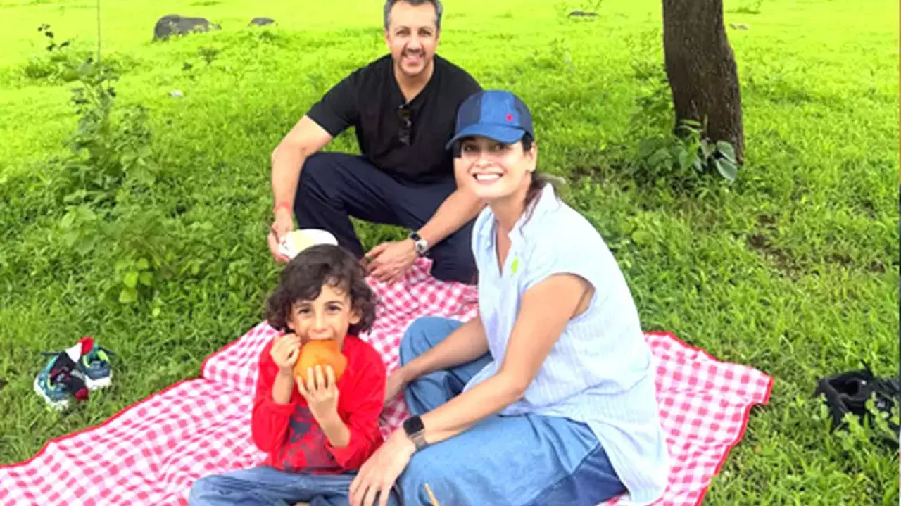Dia Mirza steps away from ‘endless cycles of consumption’, shares serene family moments