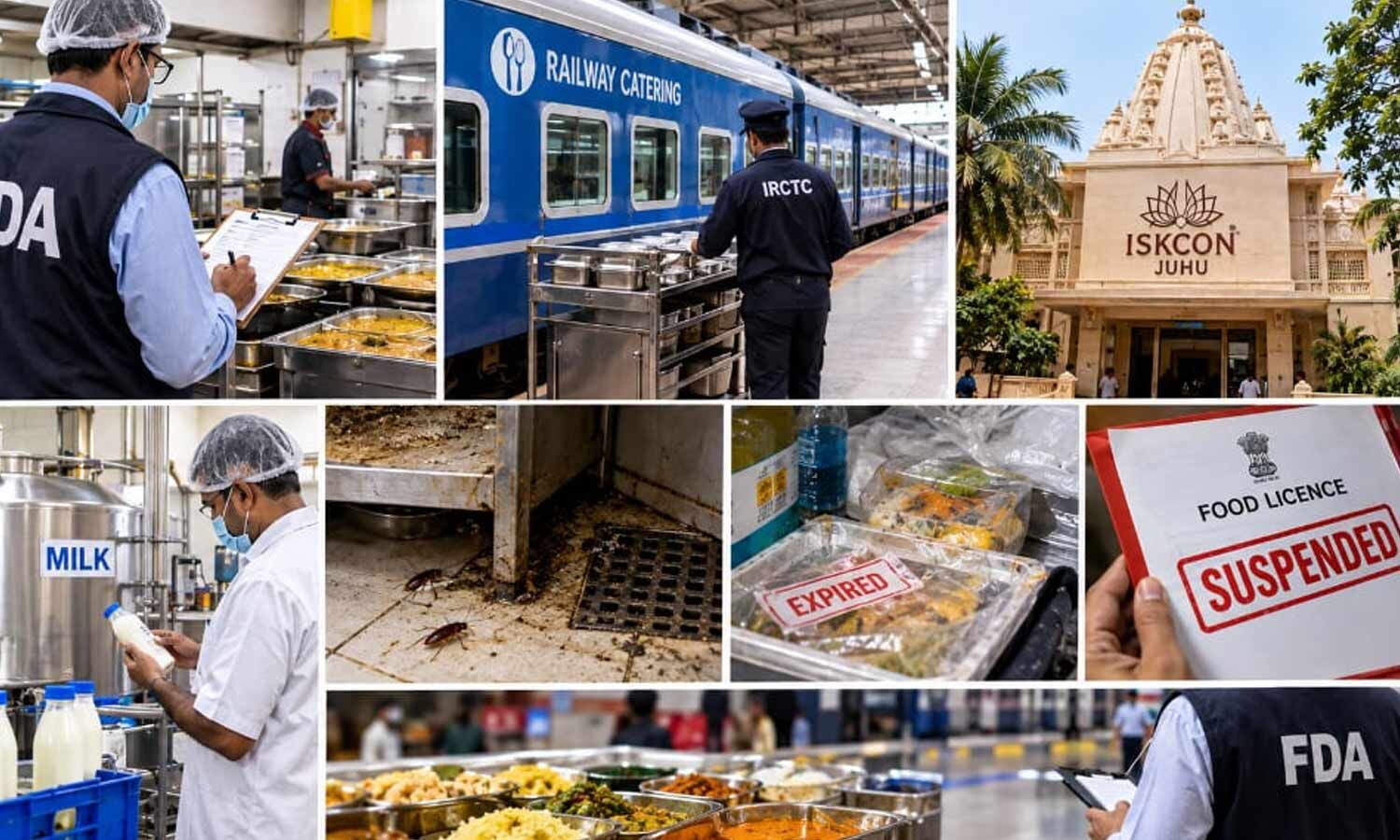 Maharashtra FDA Suspends Food Licenses at Railway, ISKCON Sites